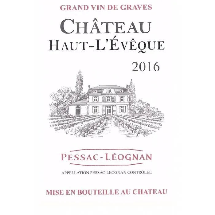 Château Haut l'Eveque - AOC Pessac Léognan 2016